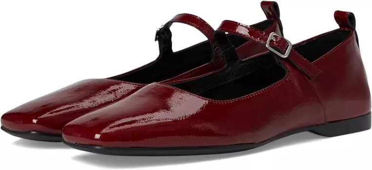 Балетки Vagabond Shoemakers Delia Patent Leather Mary Jane Flat, цвет Dark Red