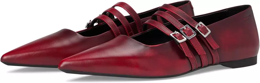 Балетки Vagabond Shoemakers Hermine Leather Triple Maryjane Flat, красный