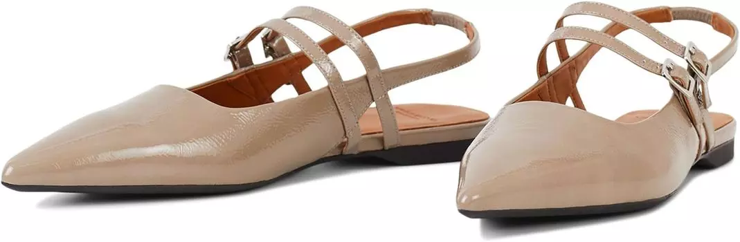 Балетки Vagabond Shoemakers Hermine Patent Leather Maryjane Flat, серо-коричневый