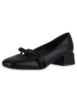 Балетки Van Hill Ballet Flats with Strap Eleanor, черный