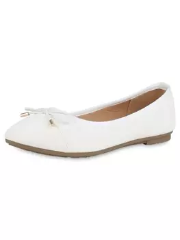 Балетки VAN HILL Klassische Allison, цвет weiss kroko