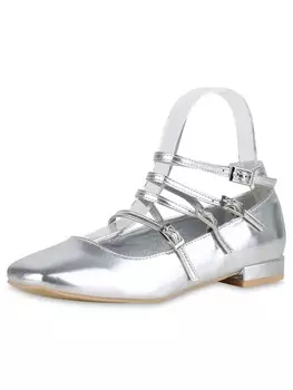 Балетки VAN HILL Riemchenballerinas Amelia, серебряный