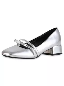 Балетки VAN HILL Riemchenballerinas Eleanor, серебряный