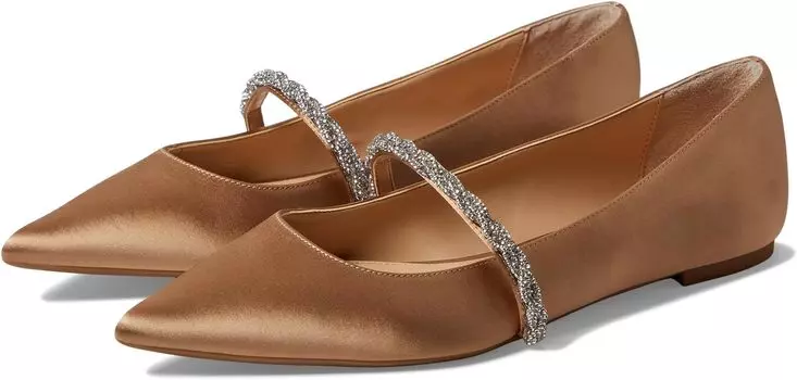 Балетки Vana Jewel Badgley Mischka, цвет Dark Nude