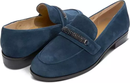 Балетки Vaneli Kiara, цвет Navy Suede