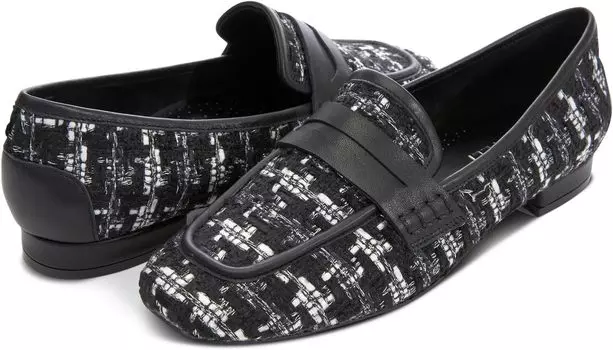 Балетки Vaneli Senya, цвет Black/White Sweet Wind Fabric