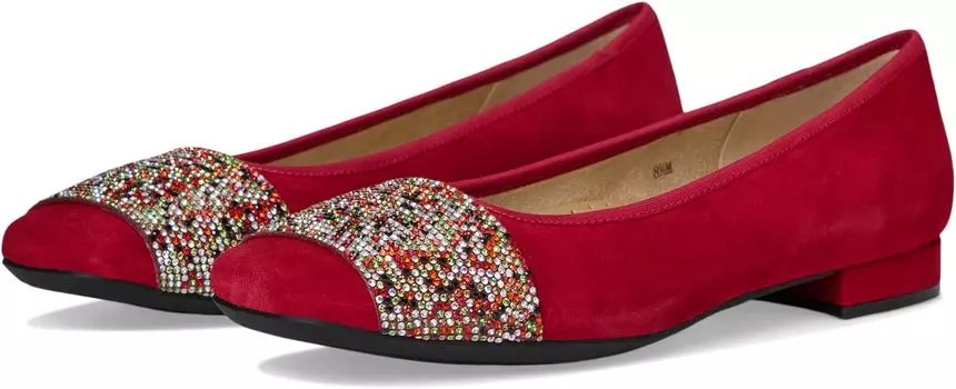 Балетки Vaneli Shezan, цвет Red Suede