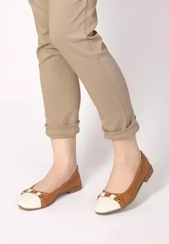 Балетки VENEZIA, светло-коричневый