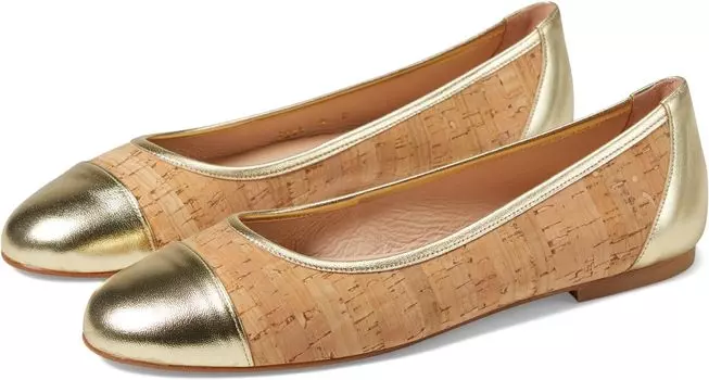 Балетки Venice French Sole, цвет Natural/Platino Cork/Nappa