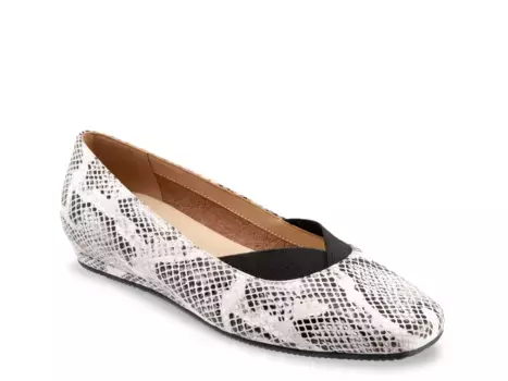 Балетки Vianna Ballet Flat Softwalk, цвет black_whitesnakeprint