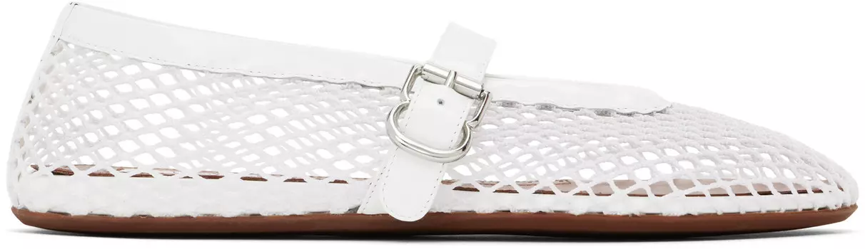 Балетки в сеточку ALAA, белый