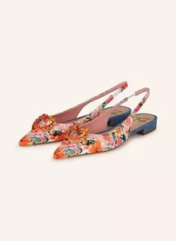 Балетки в слингах любят драгоценные камни Festa, мультиколор