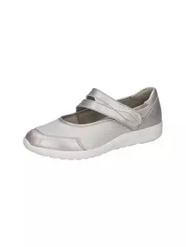 Балетки WALDLUFER Ballet Flats with Strap, цвет silver grey