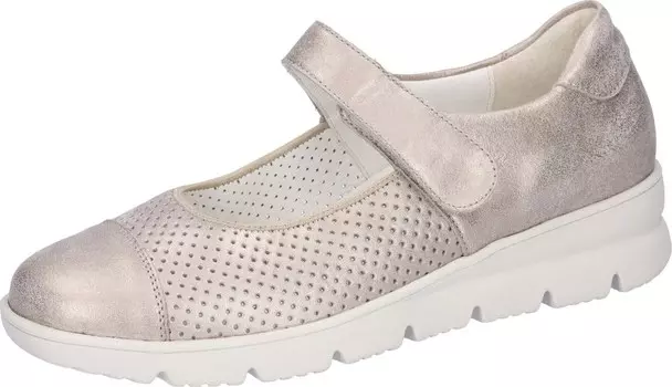 Балетки WALDLUFER, серебряный