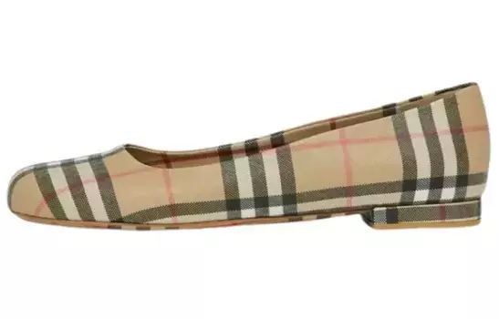 Балетки женские Burberry Joy Vintage Check на плоской подошве, бежевый
