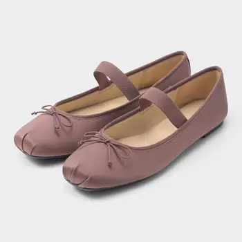 Балетки женские GU на резинке, серый