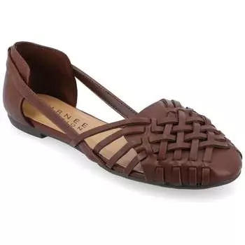 Балетки женские Journee, коричневый