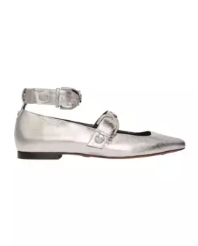Балетки женские Maje, серебряный