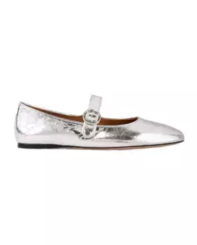 Балетки женские Sandro, серебряный