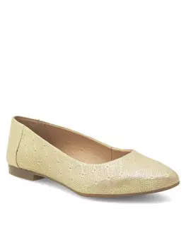 Балетки золотого цвета Lasocki, желтый