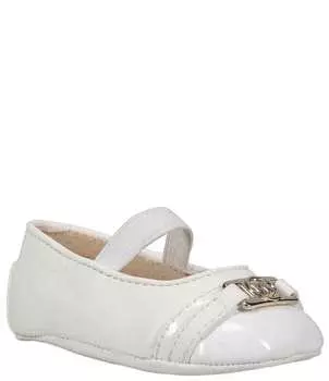 Балетные туфли для кроватки MICHAEL Michael Kors Girls Baby Nyomi (для младенцев), белый