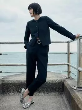 Балетные туфли-лодочки из кожи эльбы со змеиным принтом Whistles, белый/разноцветный