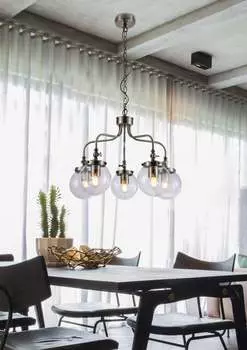 Балетный подвесной светильник/люстра/элегантный светильник/подвесной светильник со стеклянными плафонами/5X40Вт/E27/патина KAYANI, золото