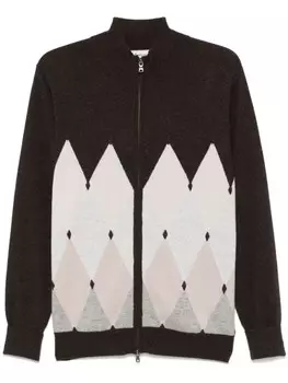 Ballantyne кардиган на молнии, коричневый