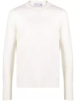Ballantyne кашемировый джемпер с круглым вырезом, белый