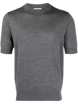 Ballantyne шерстяной джемпер с короткими рукавами, серый