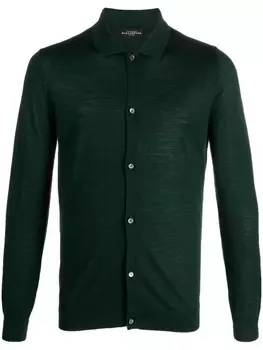 Ballantyne шерстяной кардиган с V-образным вырезом, зеленый