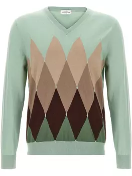 Ballantyne свитер с узором «Аргайл», зеленый