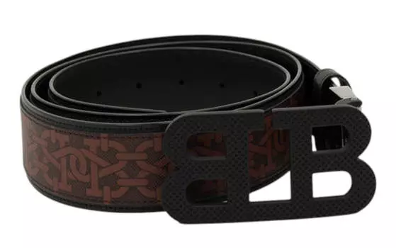 Bally 6302247 Мужской регулируемый двусторонний ремень с зеркальной пряжкой, цвет multi