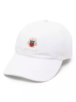 Bally бейсболка с вышитым логотипом, белый