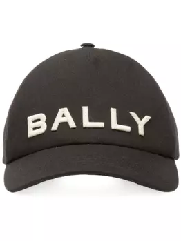Bally бейсболка с вышитым логотипом, черный