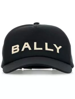 Bally бейсболка с вышитым логотипом, черный