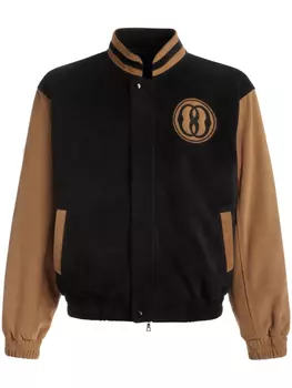 Bally бомбер с нашивкой-логотипом, черный