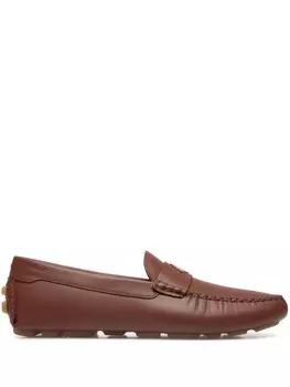 Bally бордюры Водительские мокасины, коричневый