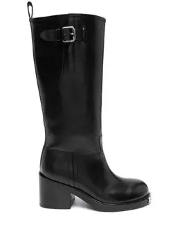 Bally ботинки высотой 600 мм с тисненым логотипом, черный