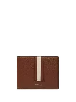 Bally бумажник с отделкой в полоску, коричневый