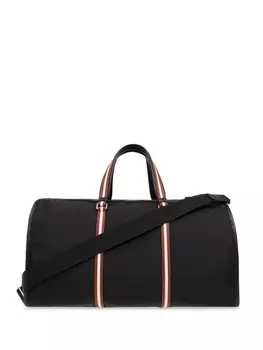 Bally дорожная сумка с полосками кода, черный