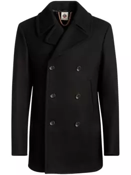 Bally двубортное пальто, черный