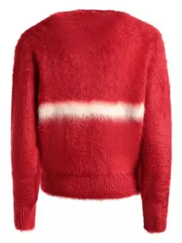 Bally джемпер с полосками, красный