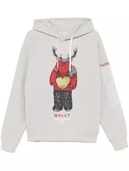Bally джерси с капюшоном, серый
