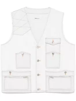 Bally джинсовый жилет, синий