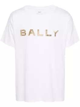 Bally футболка с логотипом, белый