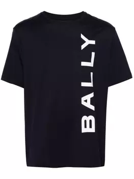 Bally футболка с логотипом, синий
