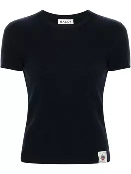 Bally футболка с логотипом, синий