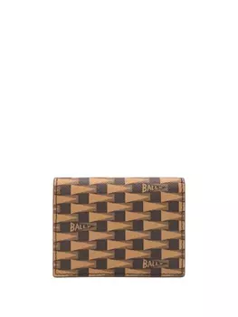 Bally картхолдер Bally с геометричным принтом, коричневый