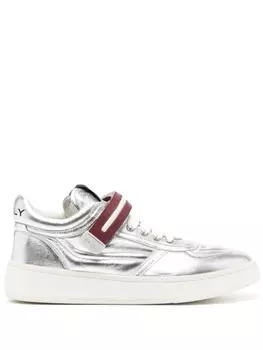Bally кеды на липучках, серебристый